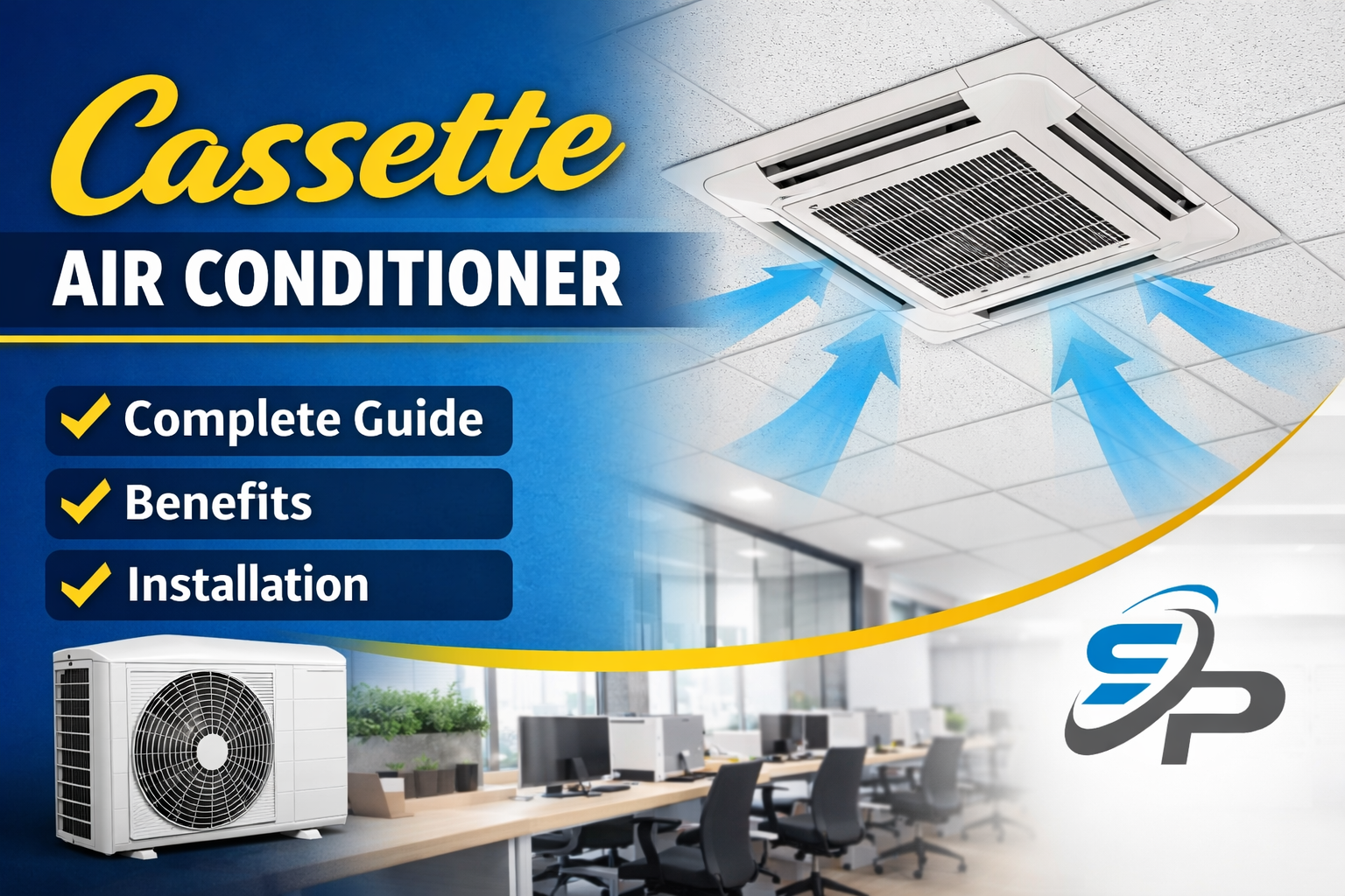 Cassette Air Conditioner Guide – Benefits, Installation & Working