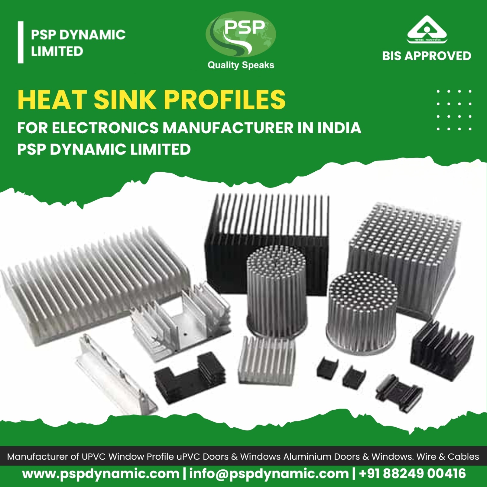 Heat Sink Profiles for Electronics Manufacturer in India