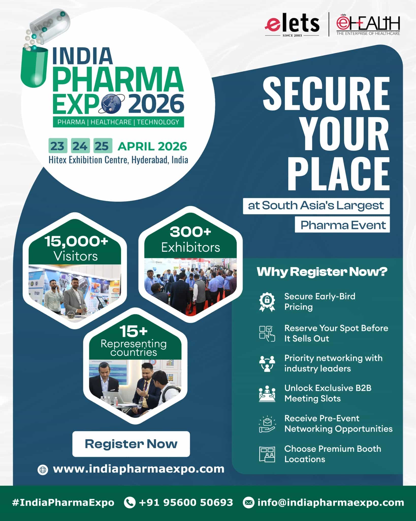 India Pharma Expo 2026 | Premium Stall Booking at HITEX Hyderabad