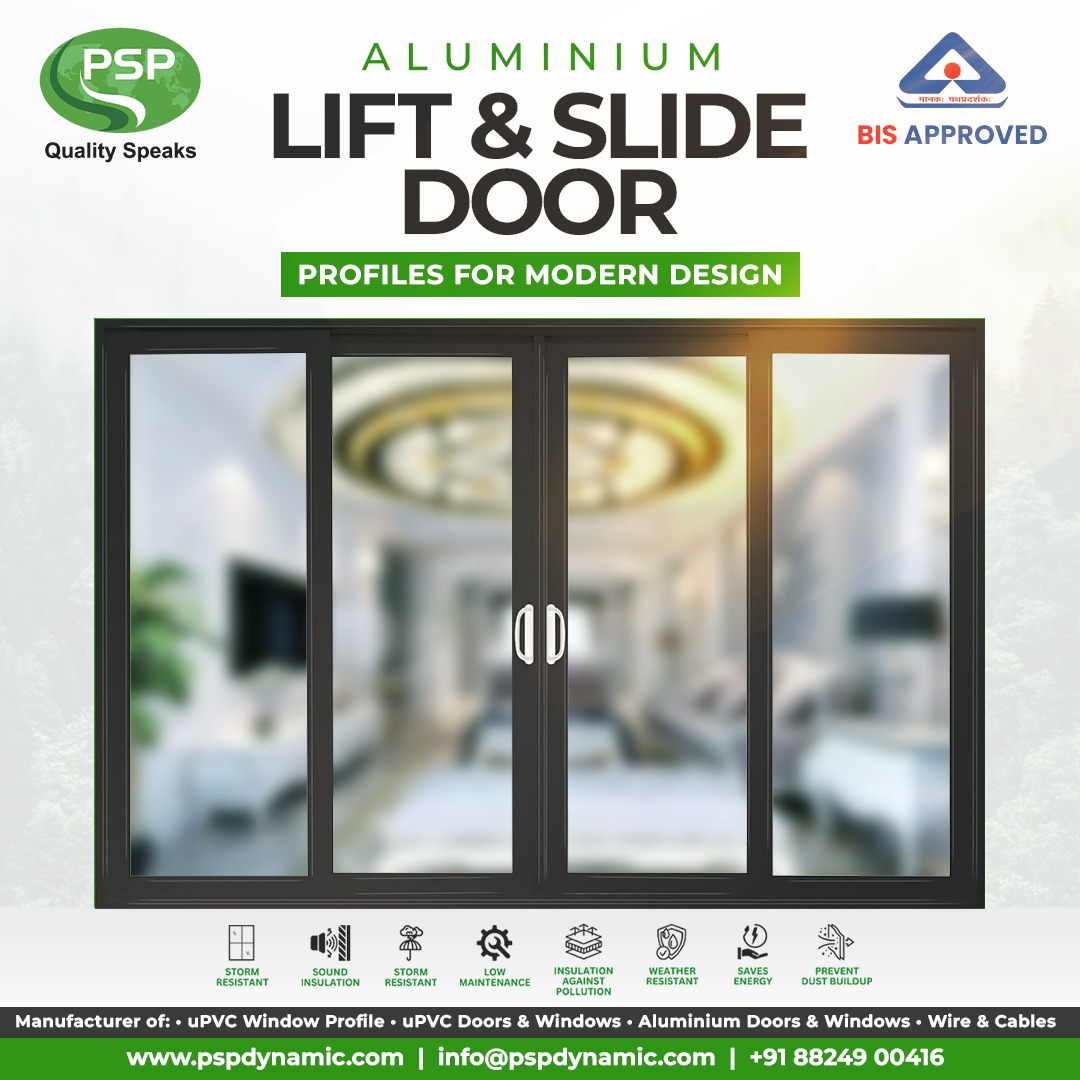 Aluminium Lift & Slide Door Profiles for Modern Design