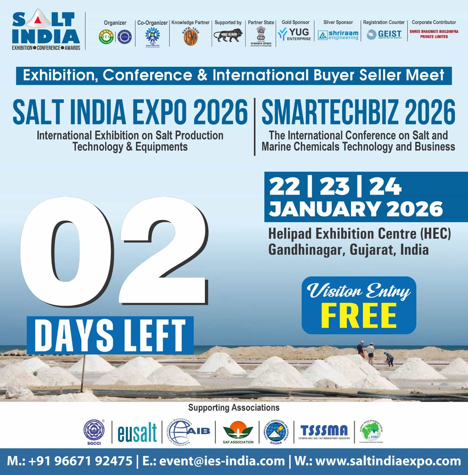Salt India Expo 2026 | International Salt & Marine Chemicals Exhibition Gujarat