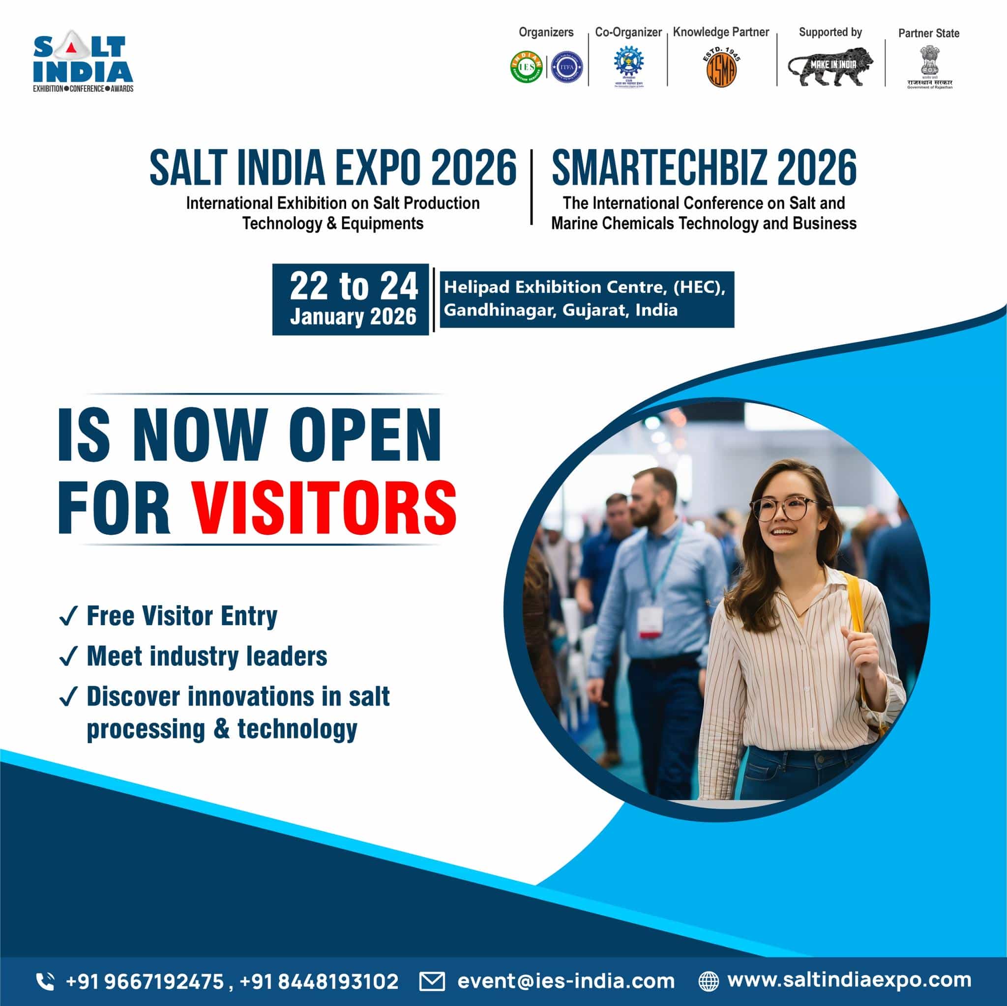 Salt India Expo 2026 & Smartechbiz 2026 | Free Visitor Registration Open