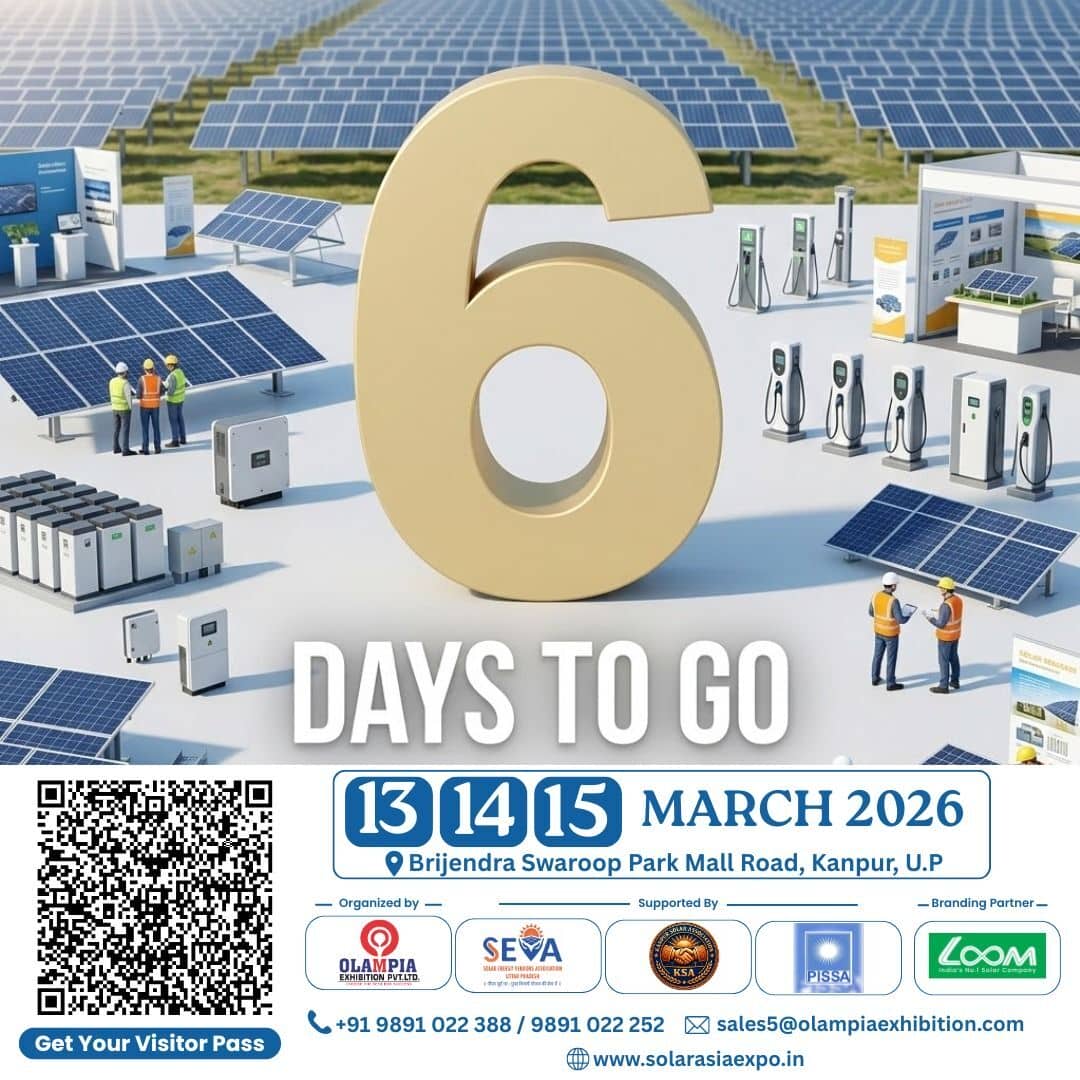 Solar Asia Expo 2026: Solar Energy Innovation in Kanpur | 13-15 March | Media Partner Trade4Asia