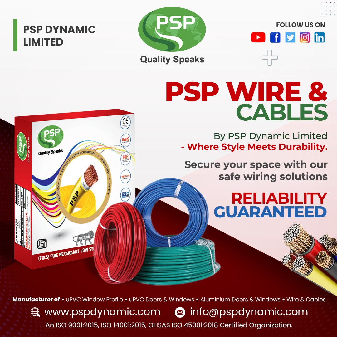 Top Wire Manufacturers in India | Premium Electrical Wire Solutions for Every Industry | PSP Dynamic