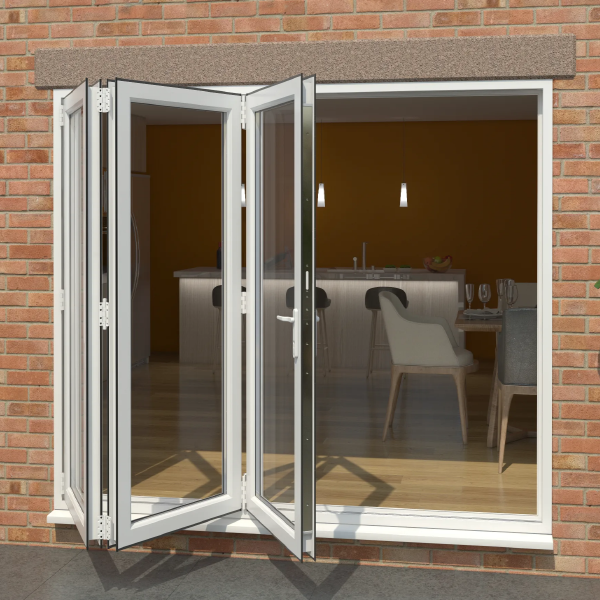 Sliding folding uPVC Windows