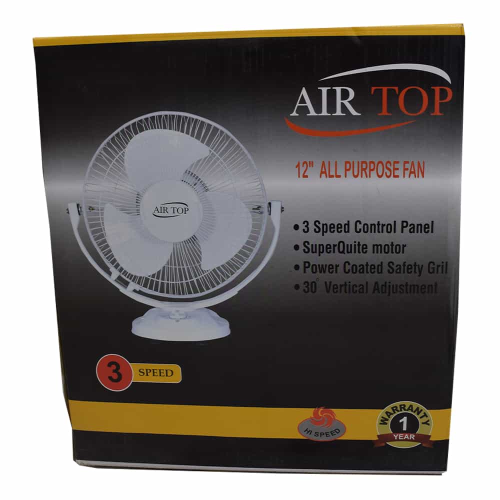 Airtop  Table Fan High Speed 400 mm 3 Blade Table Fan