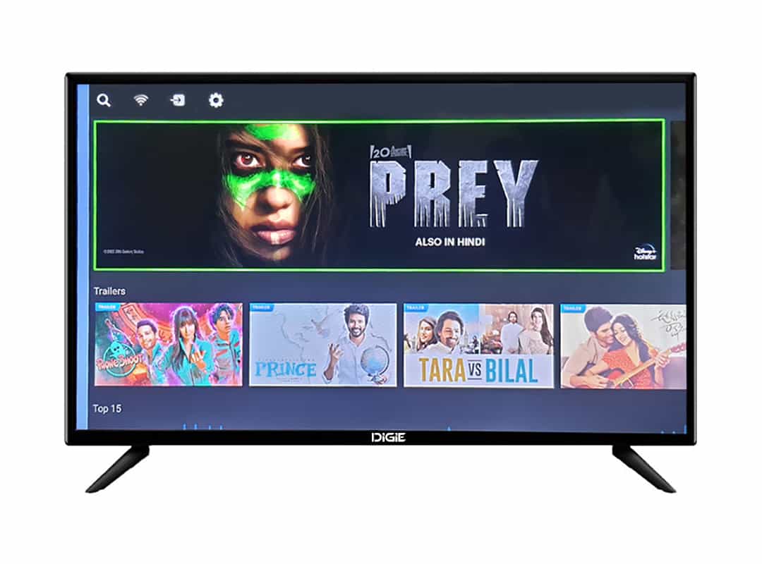 DIGIE (32 Inches) HD Ready Smart LED TV (1GB 8GB) DG3203 (Black)