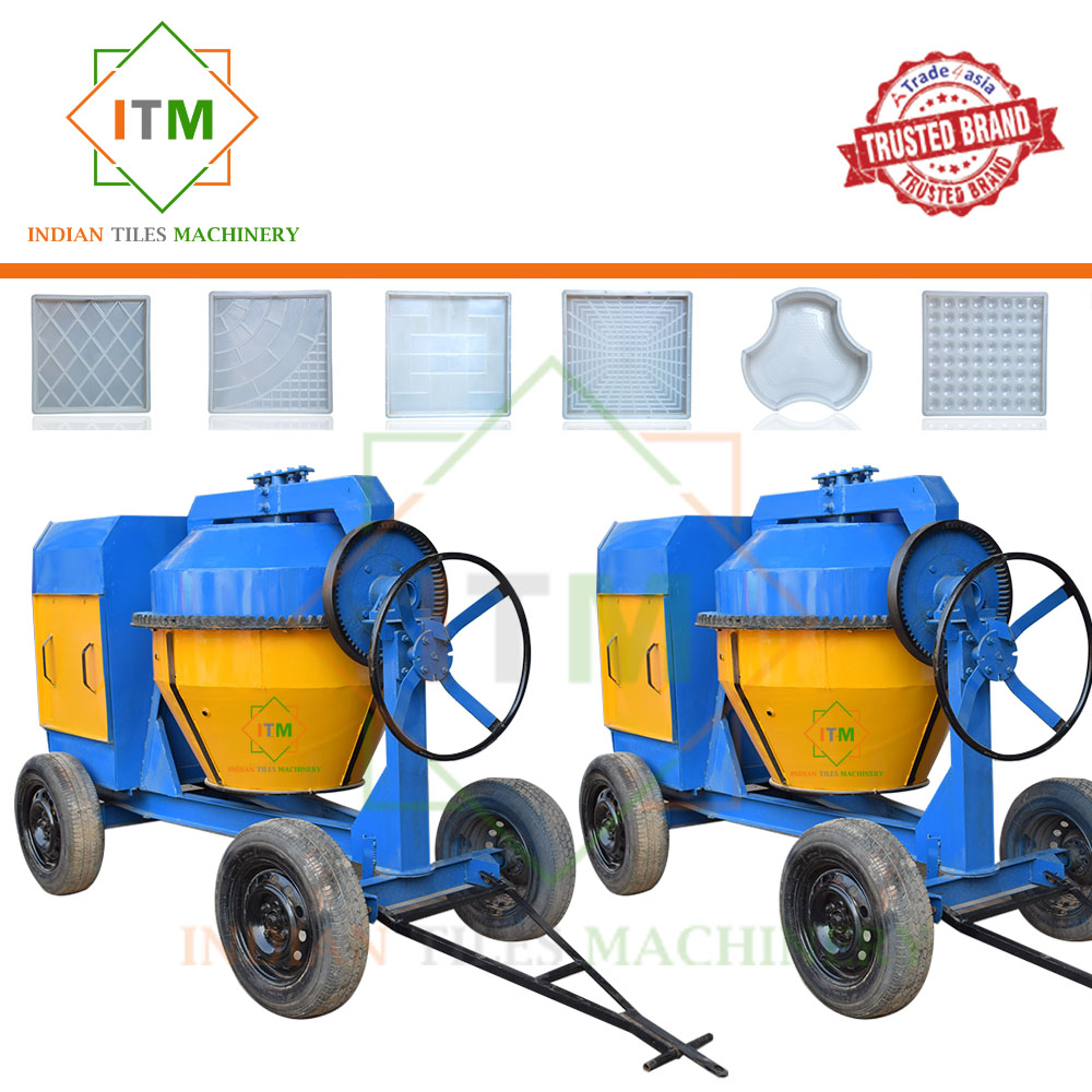 Semi Automatic Concrete Tile Making Machine