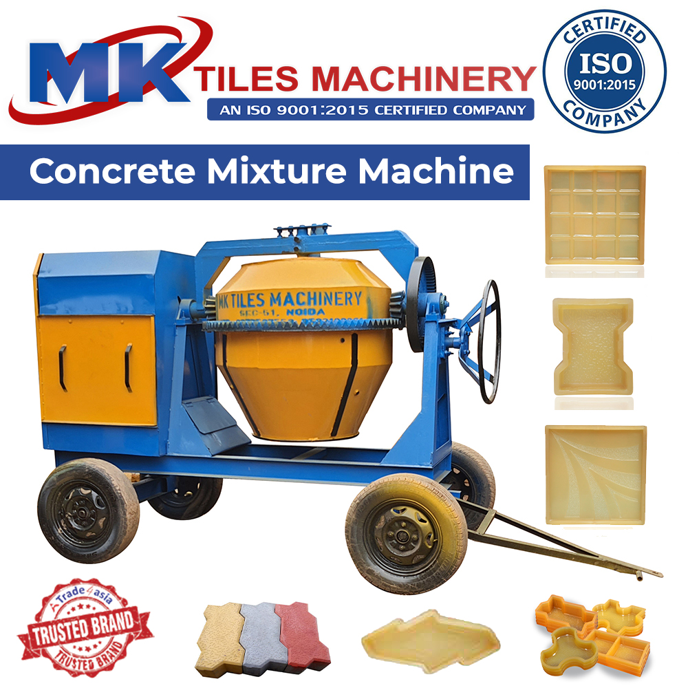 Semi Automatic Concrete Tile Making Machine