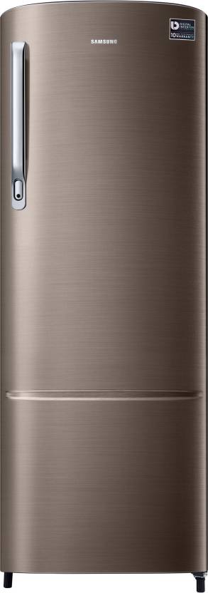 SAMSUNG 255 L Direct Cool Single Door 3 Star Refrigerator (Luxe Brown, RR26T373YDX/HL)