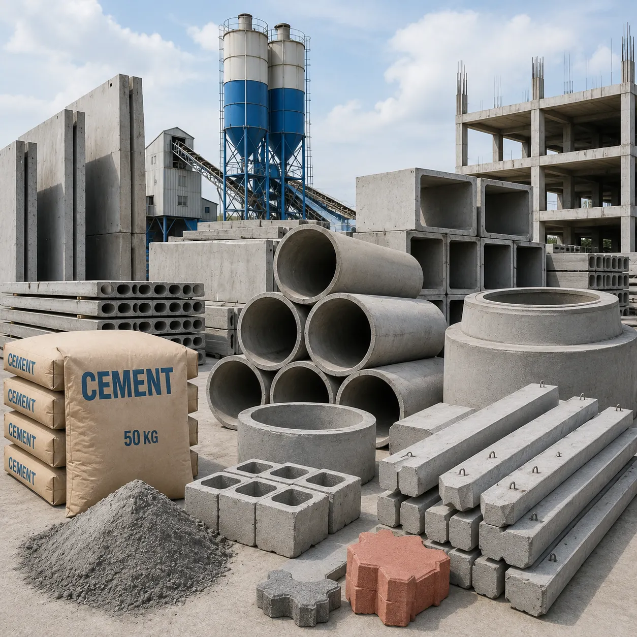 Cement, RCC & Precast Products