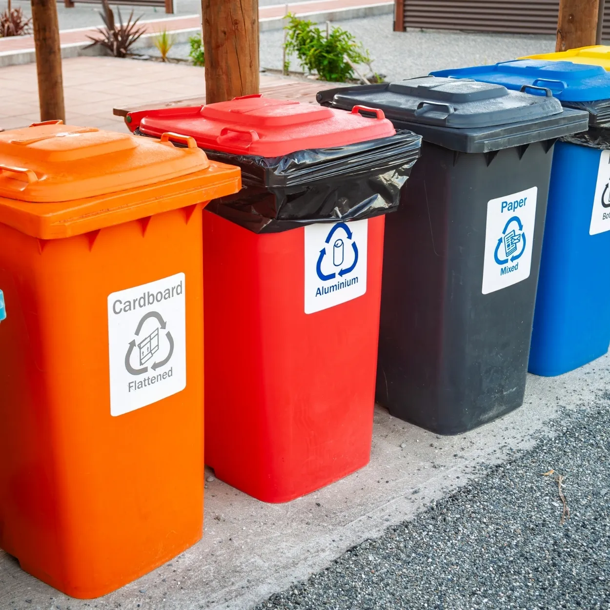 Colour Coded Waste Segregation Bins
