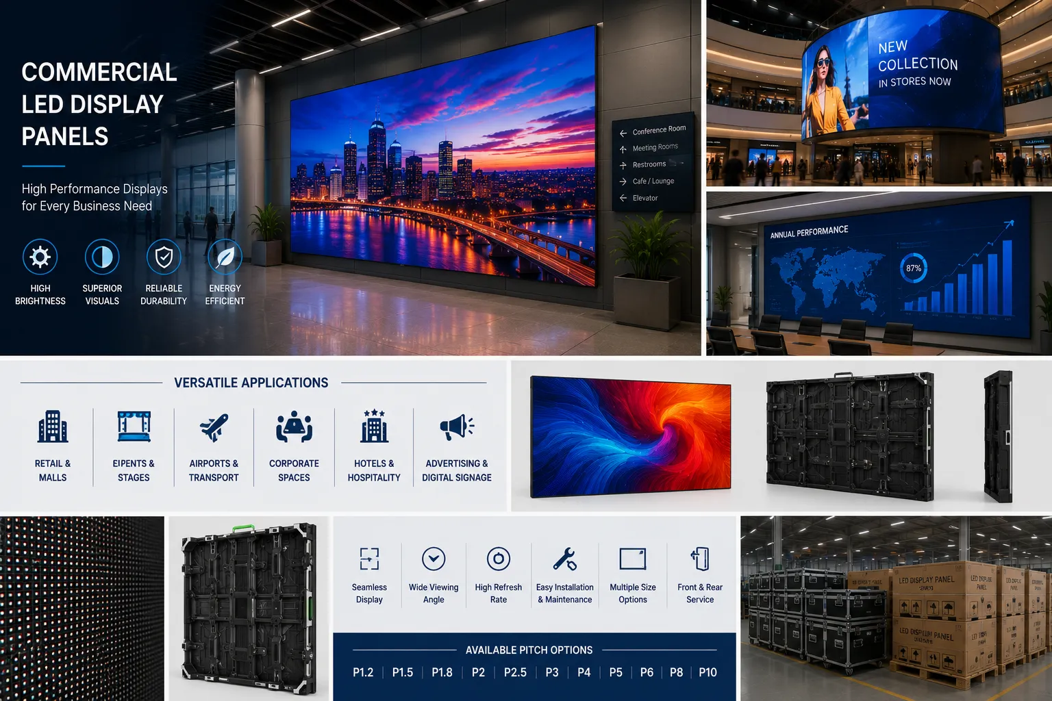 Commercial LED Display Panels