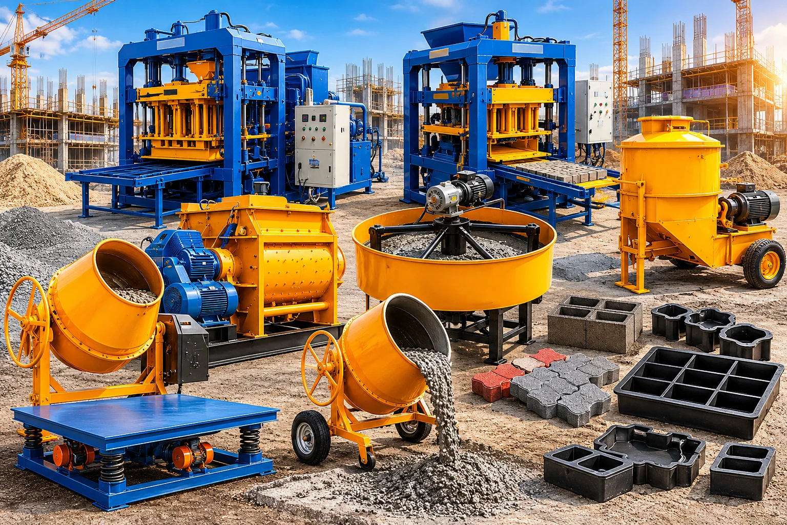 Construction Mixing & Moulding Machines