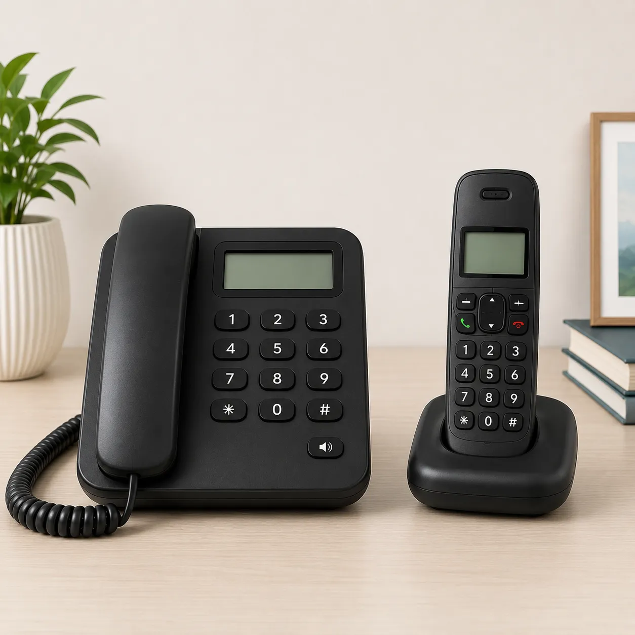 Corded & Cordless Landline Phones