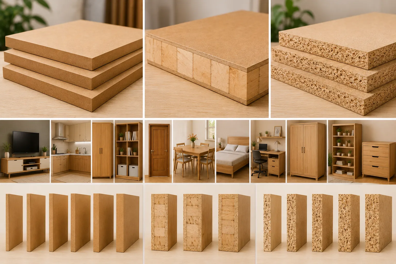 MDF, Block Board & Particle Board
