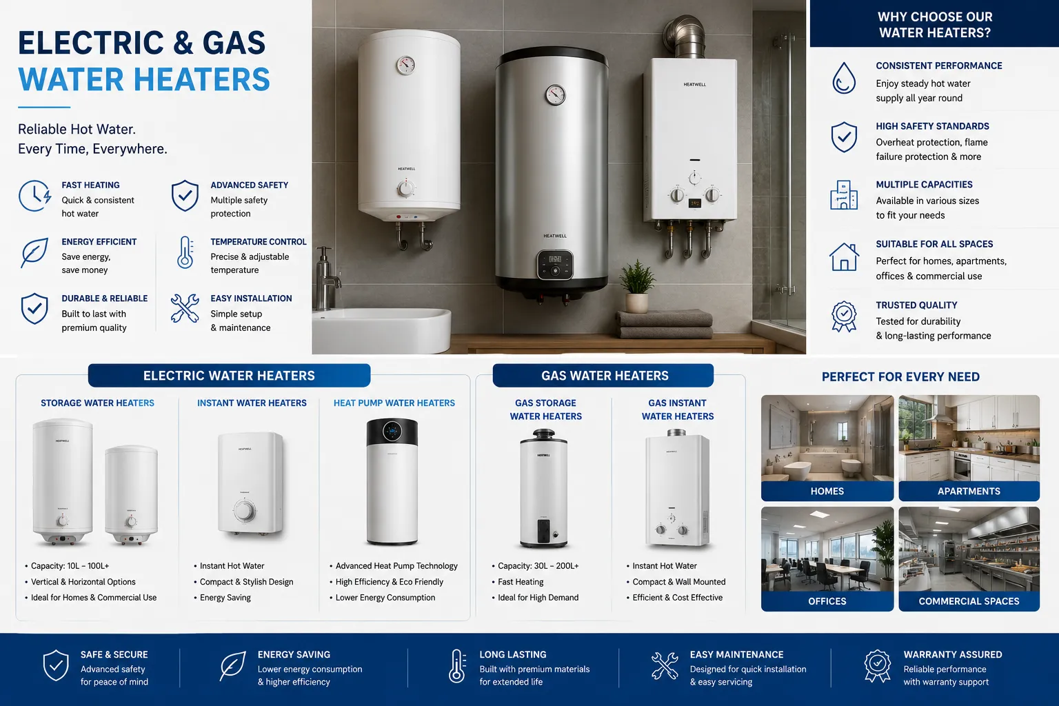 Electric & Gas Water Heaters