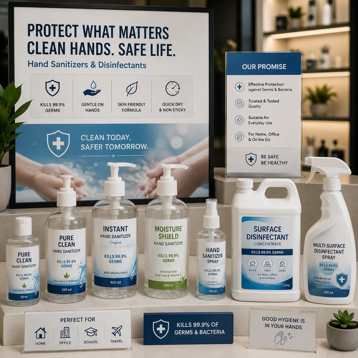 Hand Sanitizers & Disinfectants