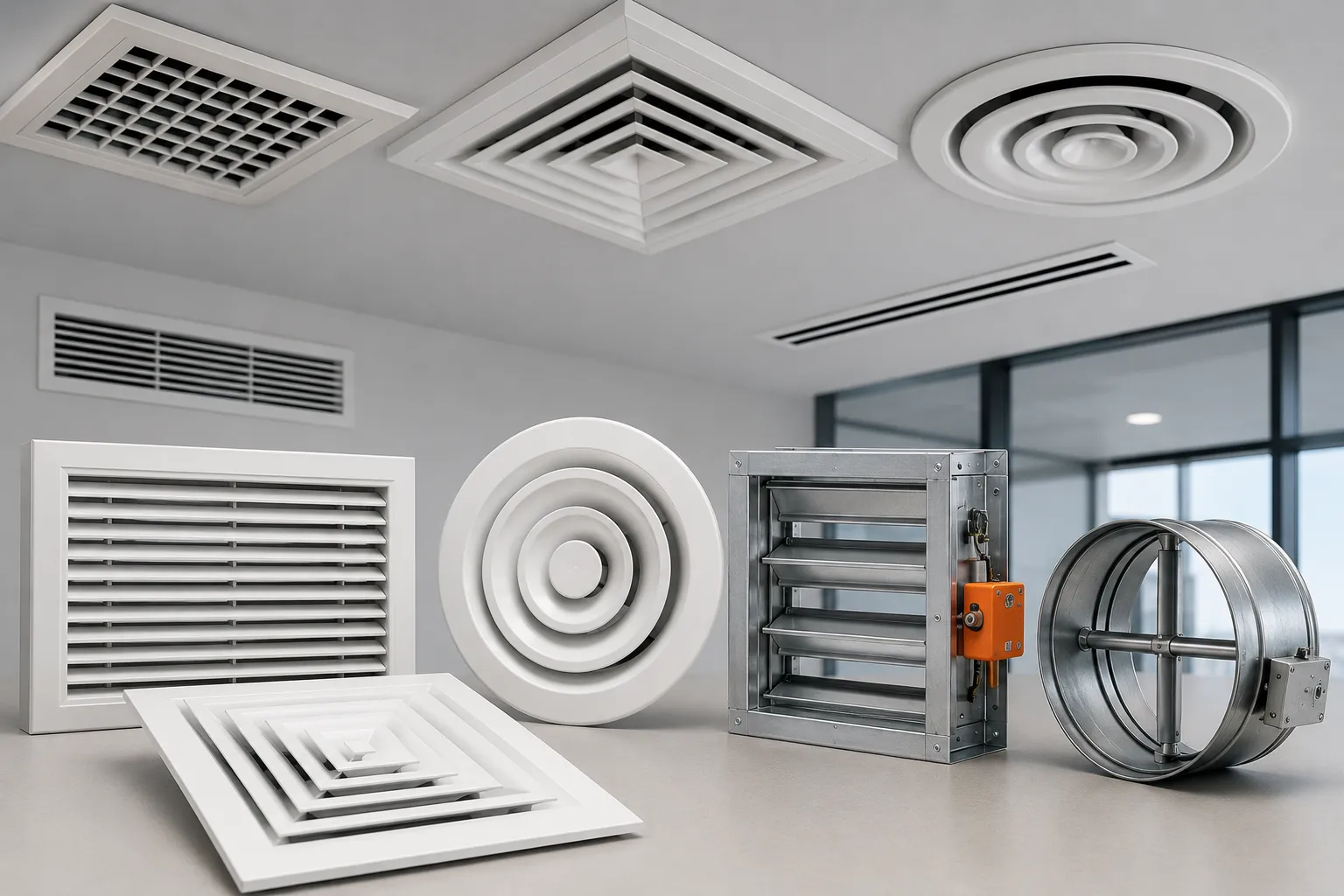 HVAC Grilles, Diffusers & Dampers
