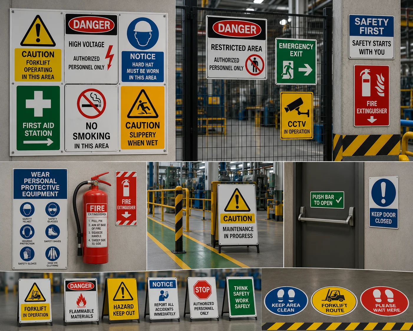 Industrial Safety & Warning Signage