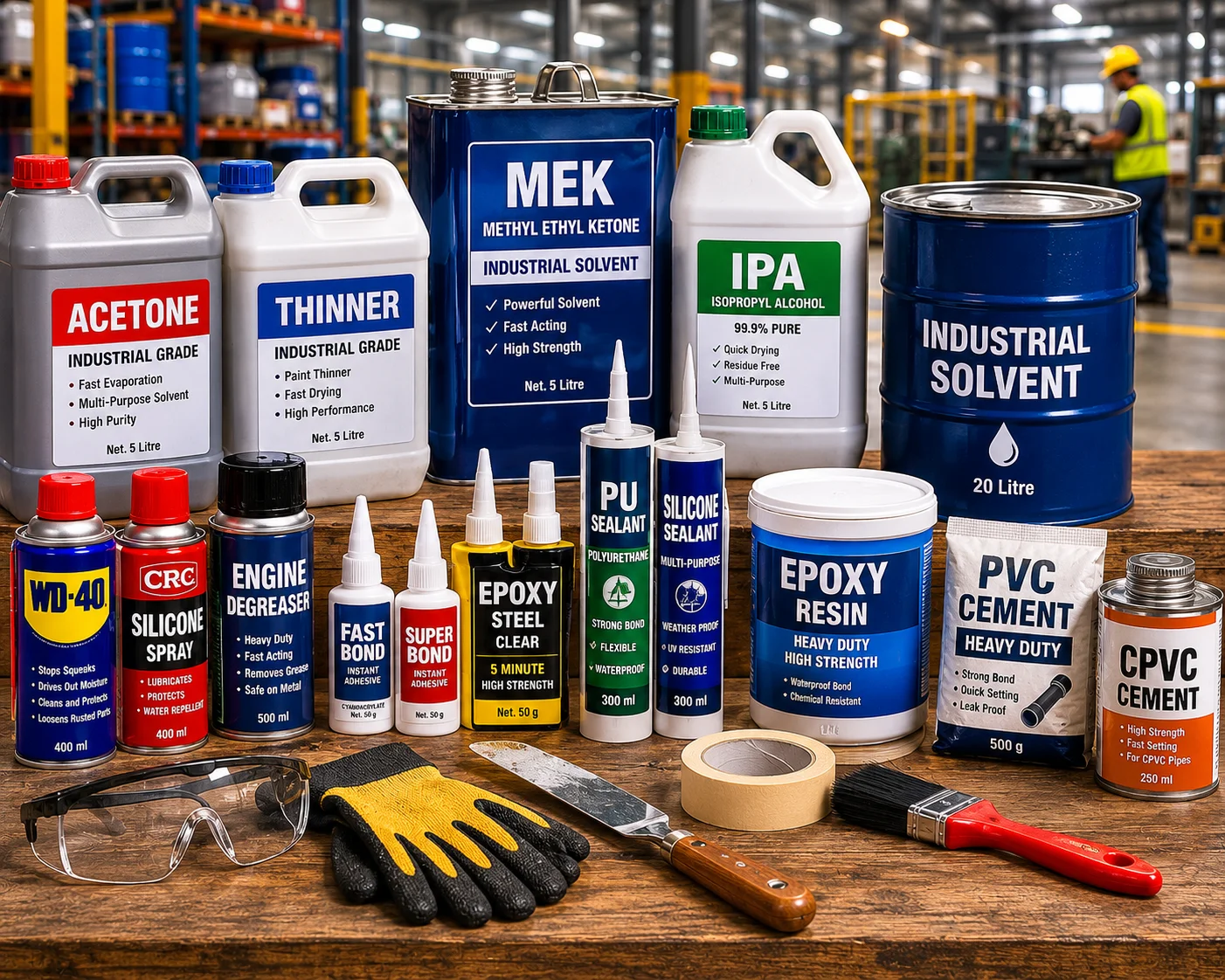 Industrial Solvents & Cements