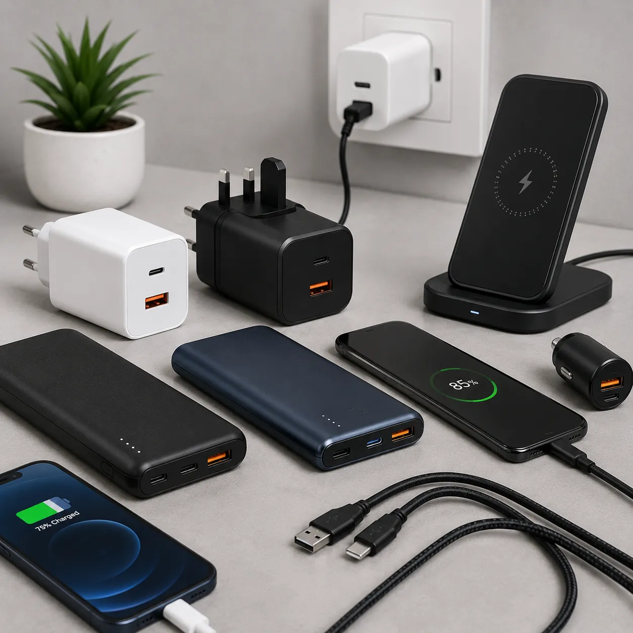 Mobile Chargers & Power Banks