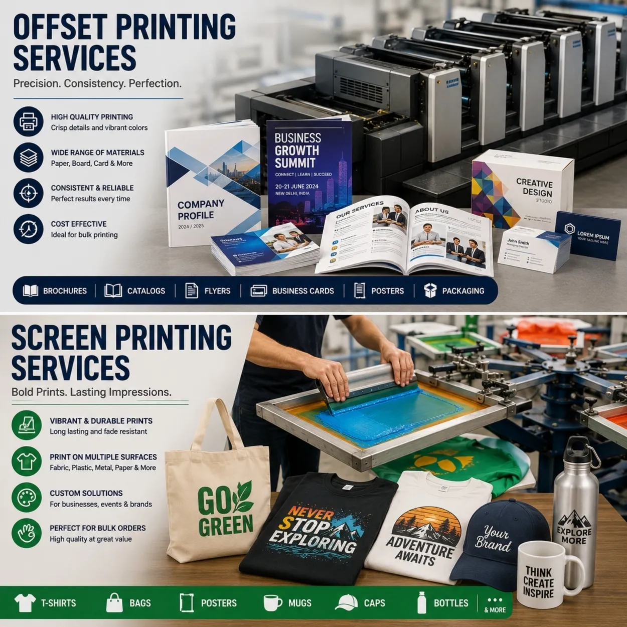 Offset & Screen Printing Services