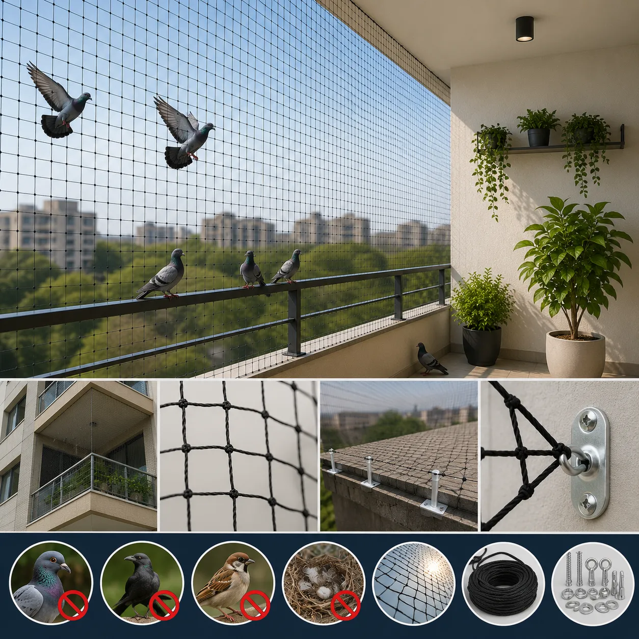 Pigeon & Bird Protection Nets