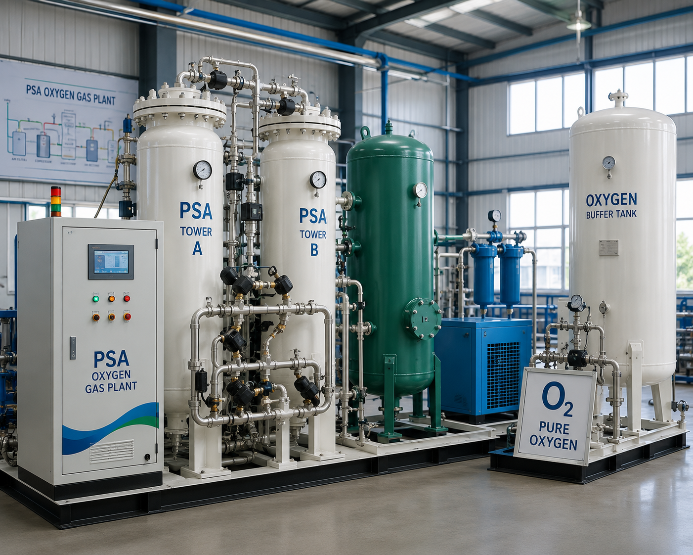 PSA Oxygen Gas Plants