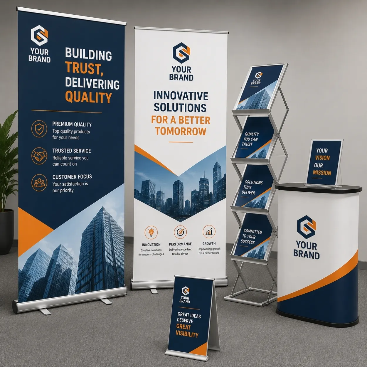 Roll Up Standees & Display Stands