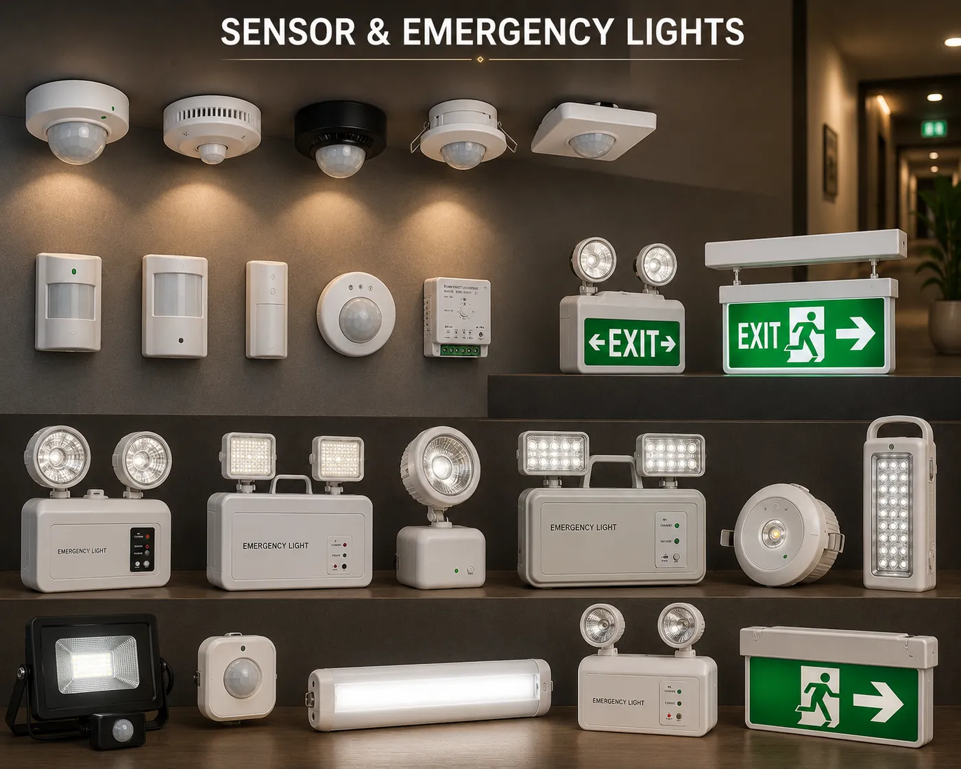 Sensor & Emergency Lights