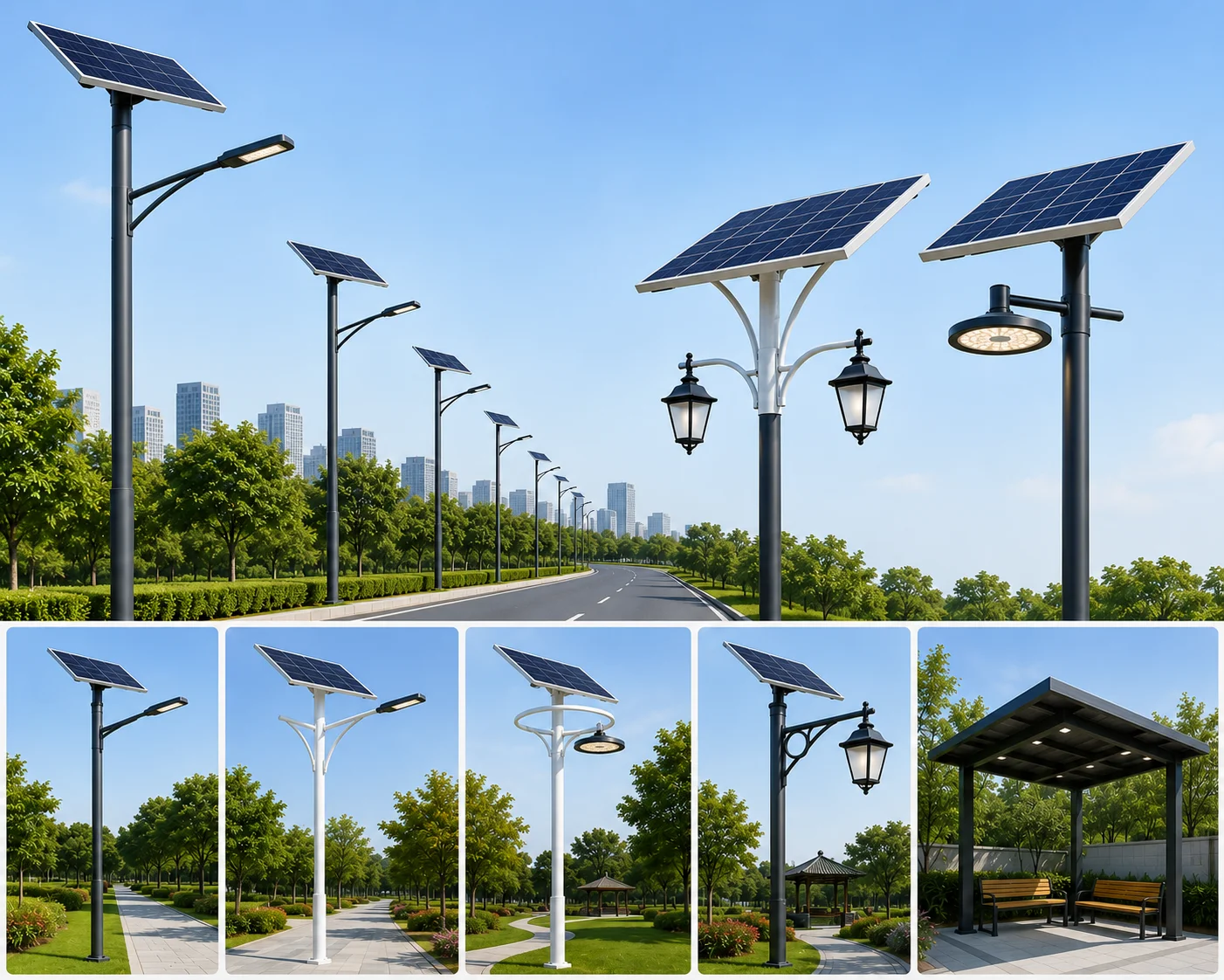 Solar Lighting Poles & Structures