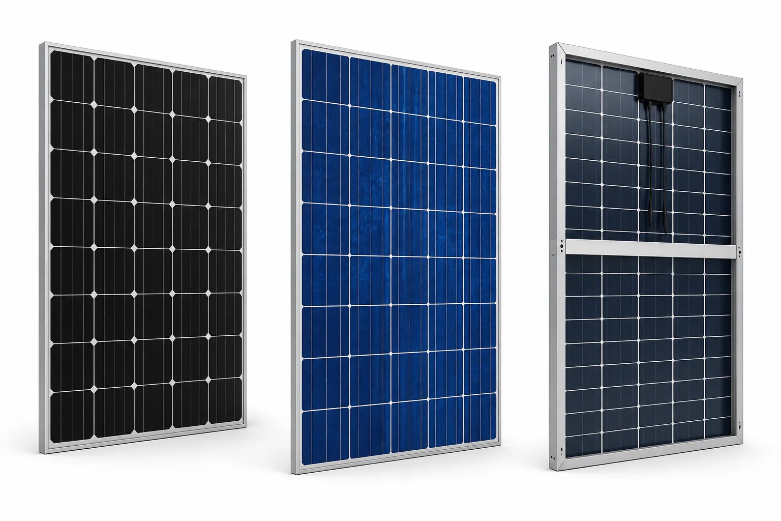 Solar Panels (Mono, Poly, Bifacial)