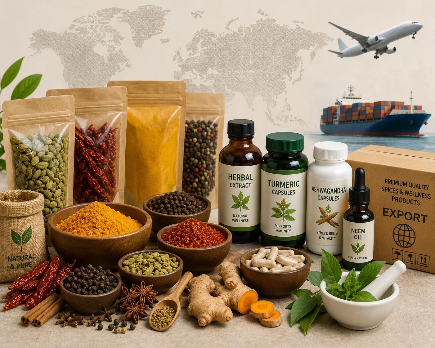 Spices & Wellness Product Exports