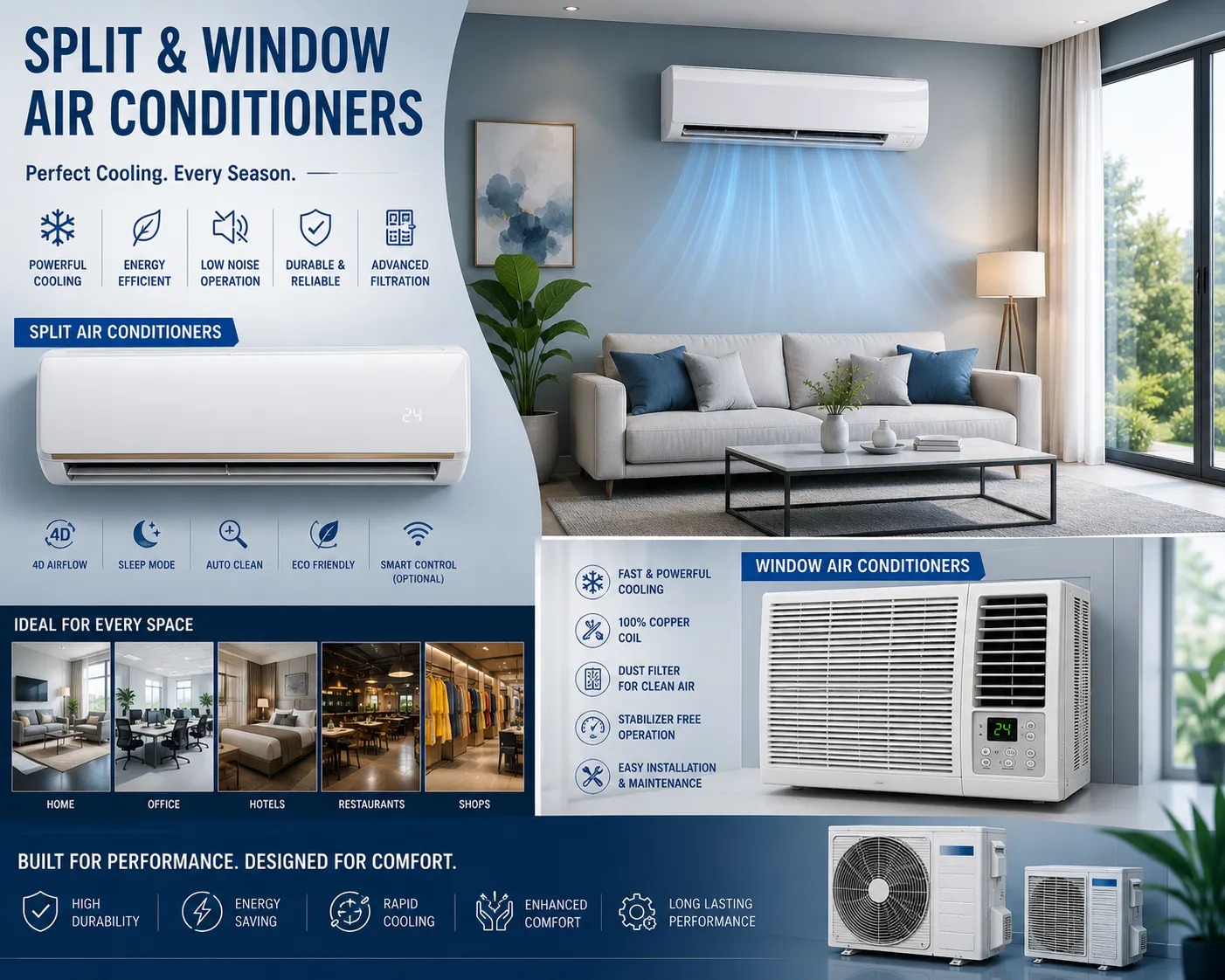 Split & Window Air Conditioners