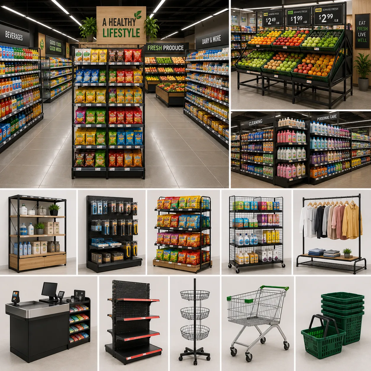 Supermarket & Retail Display Racks