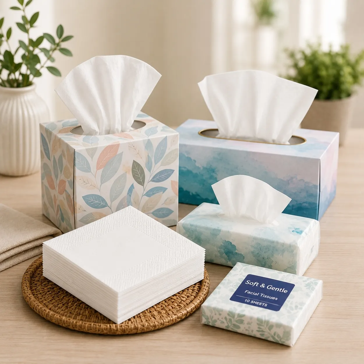 Tissue Napkins & Facial Tissues