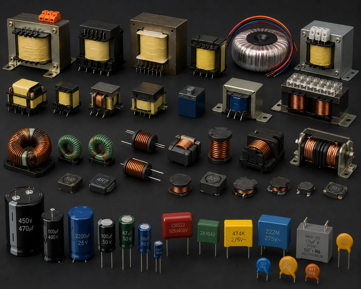 Transformers, Chokes & Capacitors