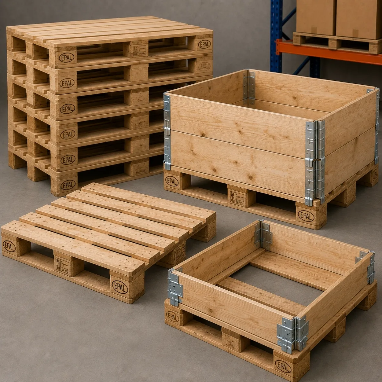 Wooden Pallets & Pallet Collars