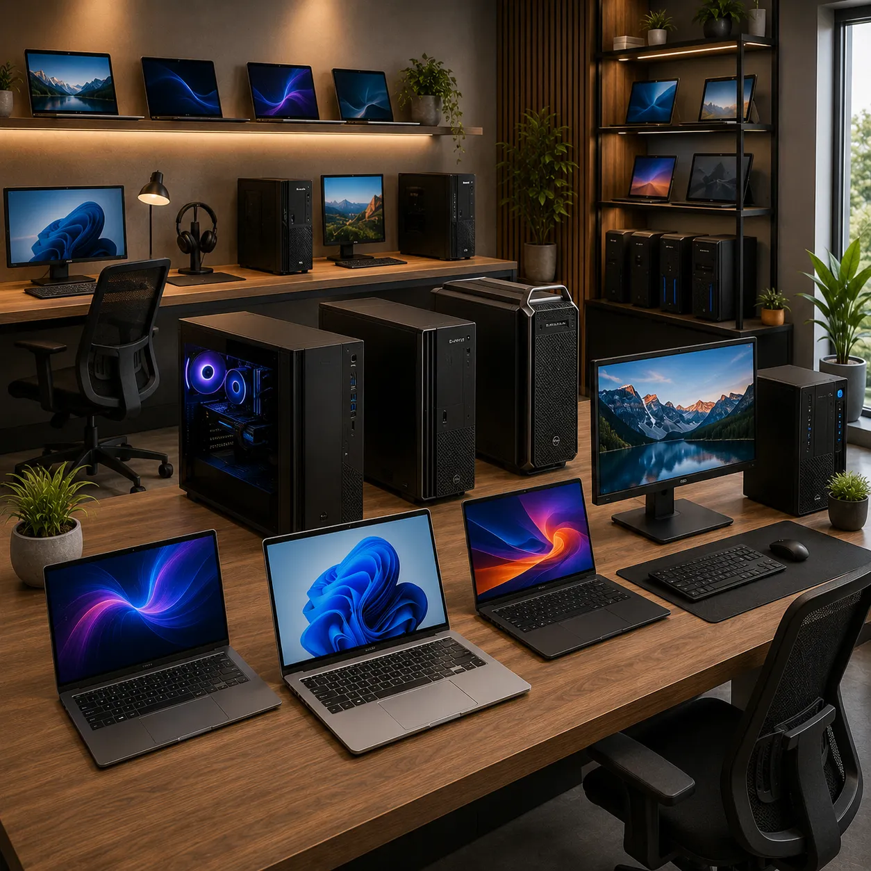 Laptops, Desktops & Workstations