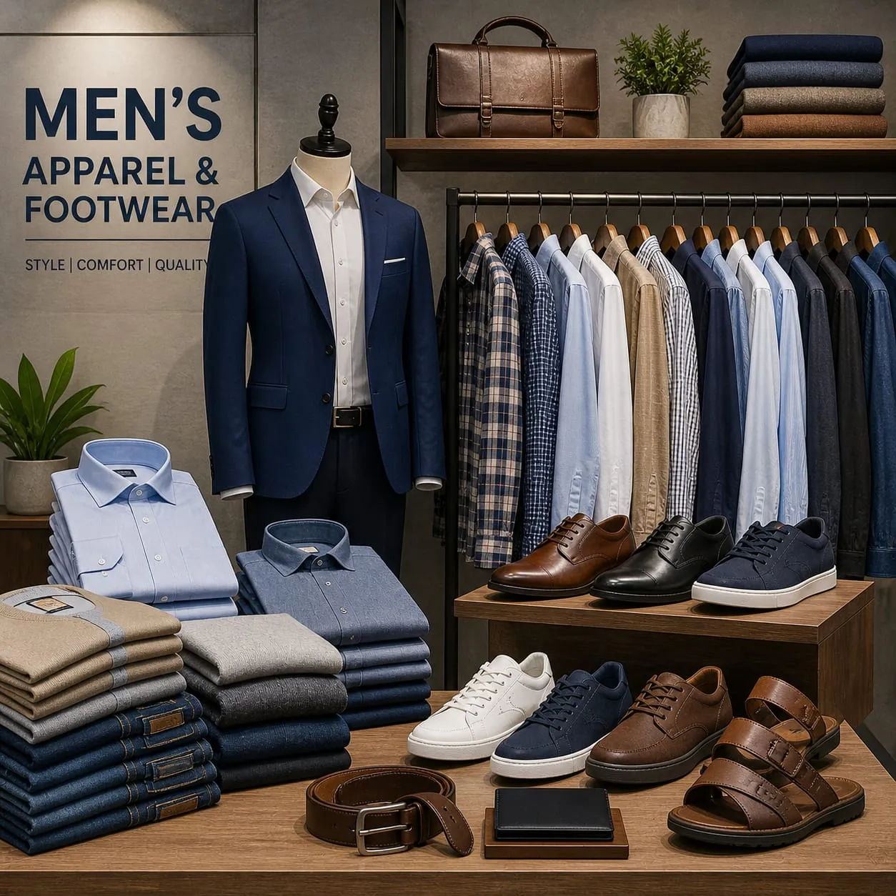 Men's Apparel & Footwear