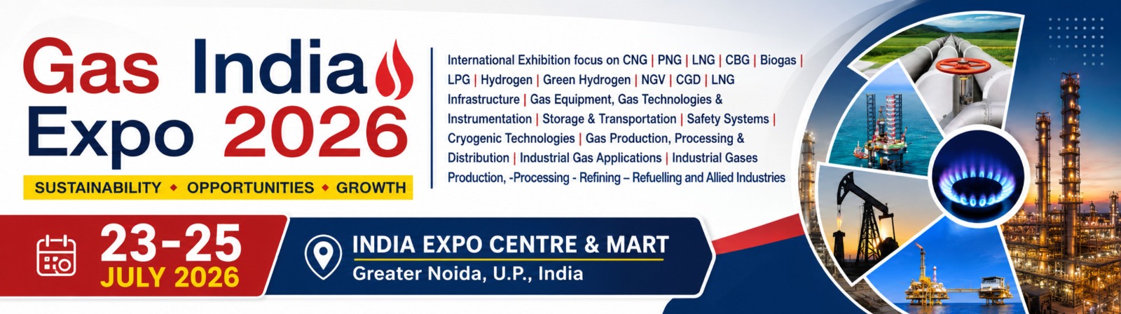 Gas India Expo 2026 banner