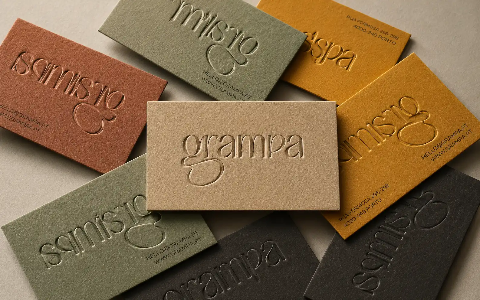 Embossed Business Card