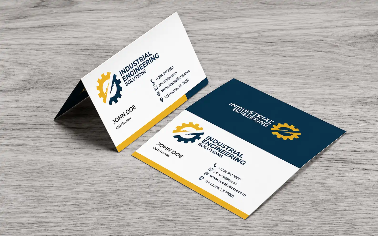 Folded Business Card