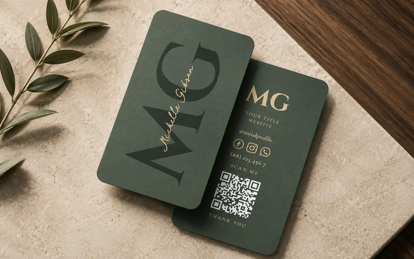 Velvet Laminated Card
