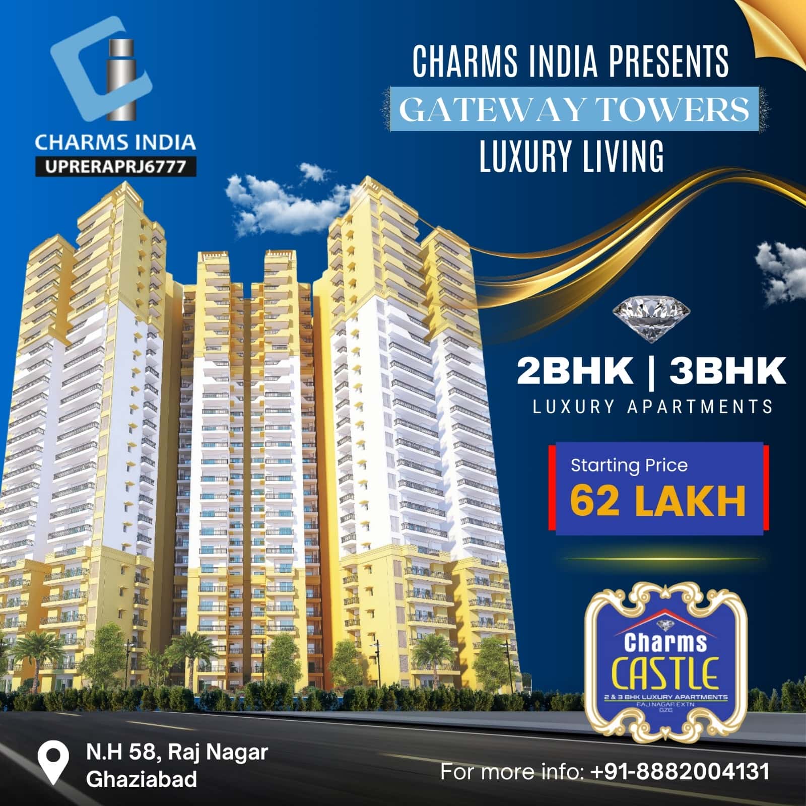 3 BHK Luxury Apartment sale in Ghaziabad | Property Trade4asia